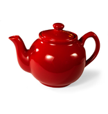 Stoneware 6 Cup Tea Pot - Red