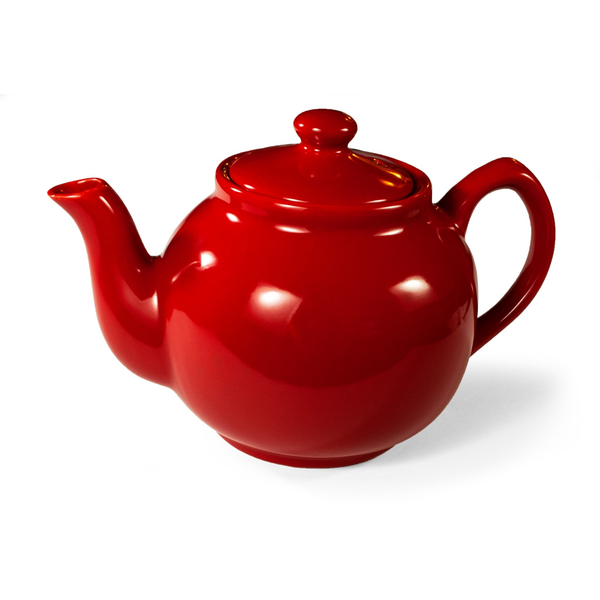 Stoneware 6 Cup Tea Pot - Red