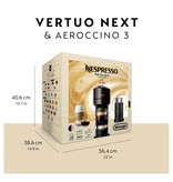 Nespresso Nespresso® Vertuo Next Premium Coffee and Espresso Machine by De'Longhi with Aeroccino, Rose Gold