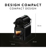 Nespresso Nespresso® Inissia Espresso Machine by De'Longhi with Aeroccino, Intense Black Machine à