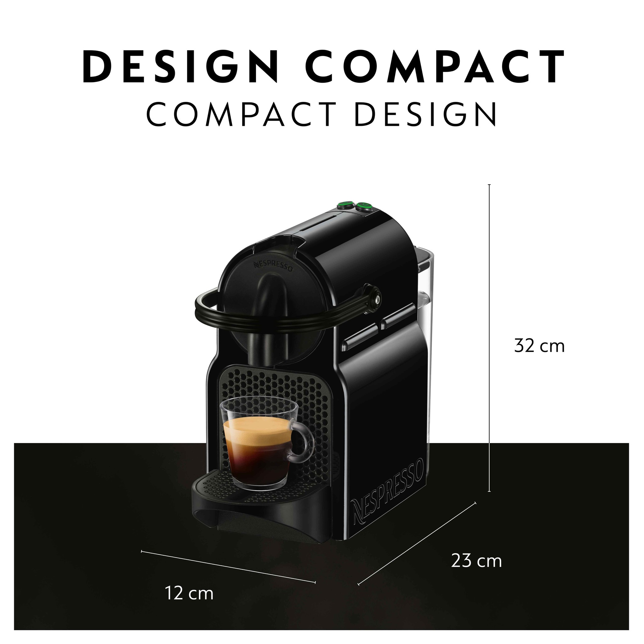 Nespresso Inissia Espresso Machine w/ Milk Frother by DeLonghi 
