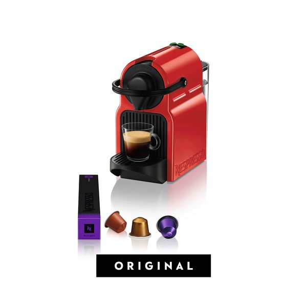 Nespresso Inissia Macchina per caffé espresso, 1260 W, 0.7 L, Arancio  (Summer Sun) Nespresso