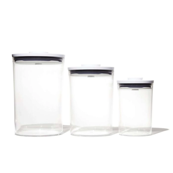 OXO Good Grips 3-Piece POP Round Canister Set