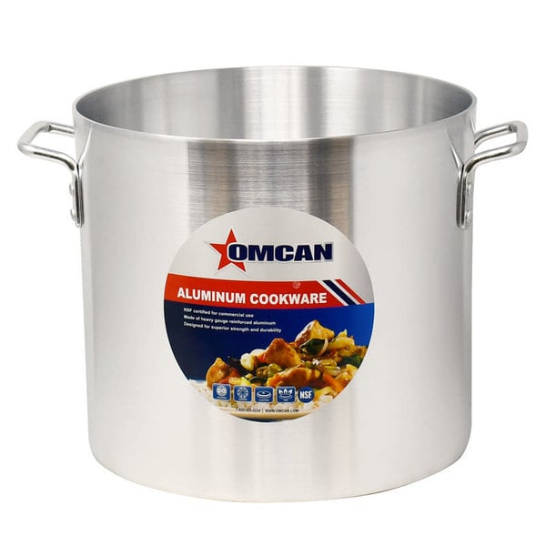 Omcan 24 qt 4mm Aluminum Stock Pot