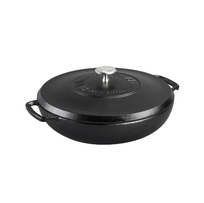 Lodge Blacklock Braiser with Lid 3.7L  Ares Cuisine - Ares Kitchen and  Baking Supplies
