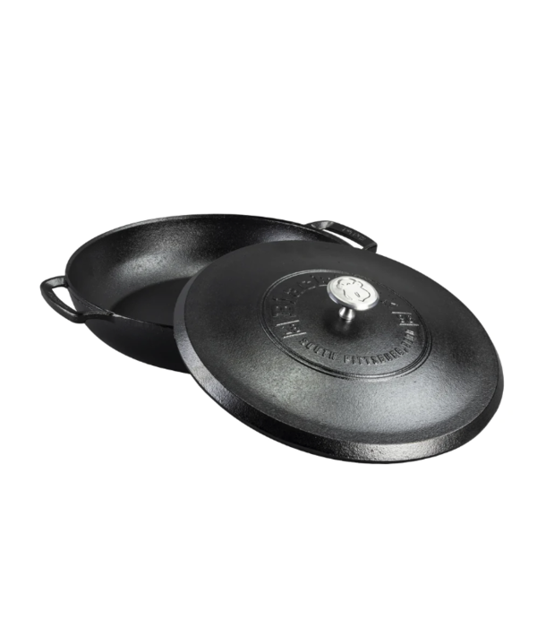 Braiser 'Blacklock' 3.7L en fonte avec couvercle de Lodge Ares
