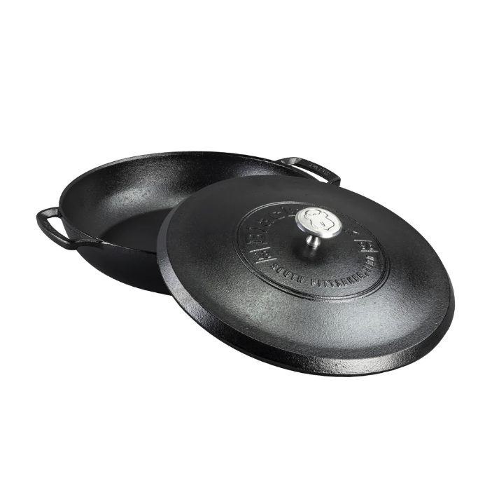 Braiser 'Blacklock' 3.7L en fonte avec couvercle de Lodge Ares
