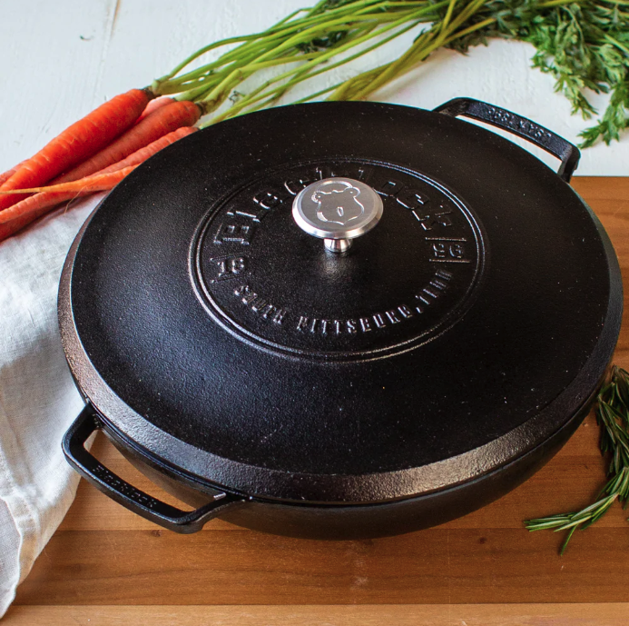 Lodge Blacklock Braiser with Lid 3.7L Ares Kitchen and Baking Supplies