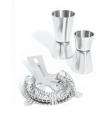 Starfrit Starfrit Jiggers and Cocktail Strainer Set