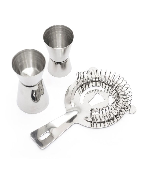 Starfrit Starfrit Jiggers and Cocktail Strainer Set