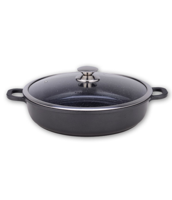 Vitantonio Low Brazier with lid 32 cm