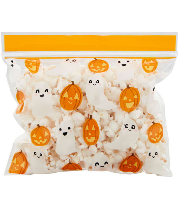 Wilton Wilton Happy Halloween Resealable Ghost and Pumpkin Treat Bags, 20-Count