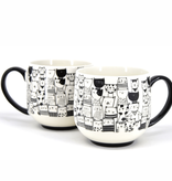BIA Cordon Bleu BIA Paws Café Cat Mugs, Set of 2