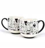 BIA Cordon Bleu BIA Paws Café Cat Mugs, Set of 2