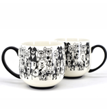 BIA Cordon Bleu 'Paws Café' tasses chiens de BIA, ensemble de 2