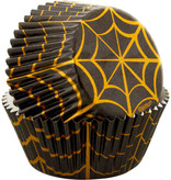 Wilton Wilton Gold Foil Spider Web Standard Halloween Cupcake Liners