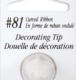 Wilton Wilton Cake Icing Tip #81, Curved Ribbon