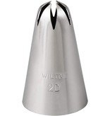 Wilton Douille à Glacer en inox #2D, Fleurs en aplat, de Wilton