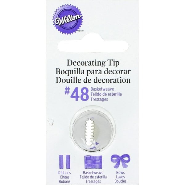 Wilton Cake Icing Tip #48, Basketweave