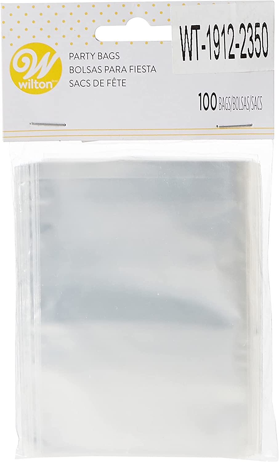 Clear Shaped Plastic Treat Bags 100ct  Party City