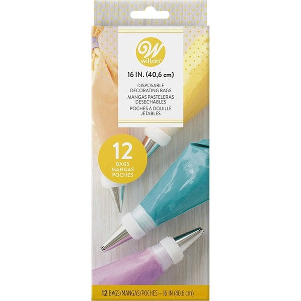 Wilton Decorating Piping Bags, Disposable, Plastic,16"