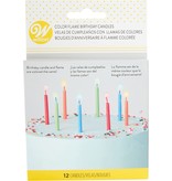 Wilton Wilton Candles 12 Count Color Flame, Multicolored