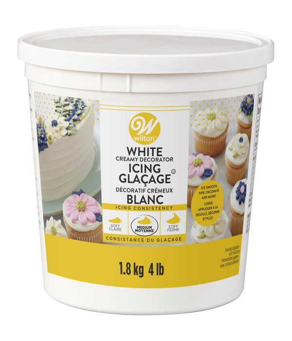 Wilton Glaçage décoratif crémeux blanc 4lb de Wilton