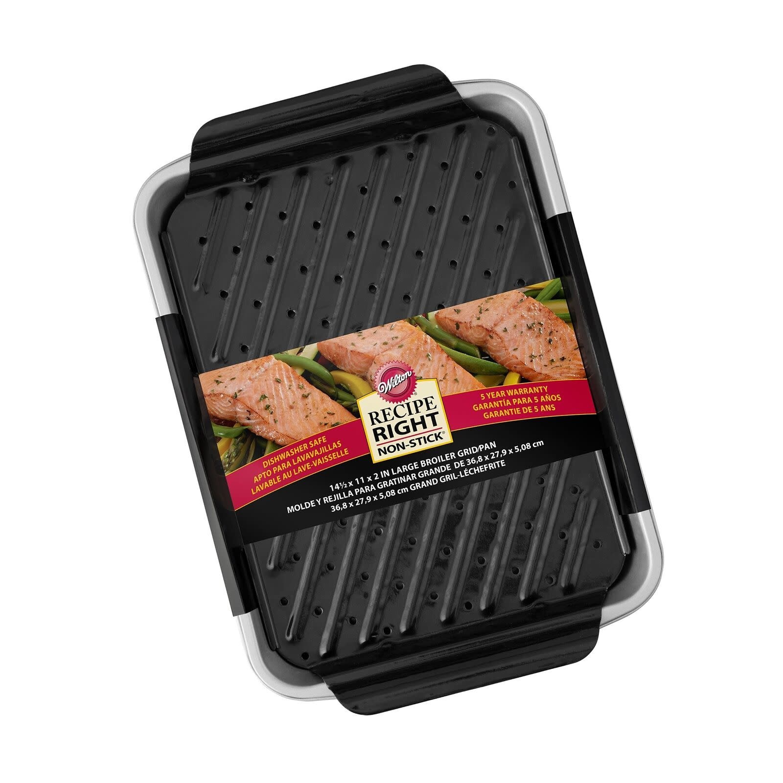 Wilton Non-stick Broiler Baking Pan Set, 11 x 7-Inch, Steel — CHIMIYA