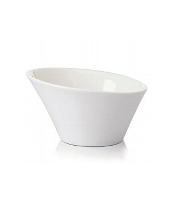 Vitrex Crown 5" White Inclined Bowl