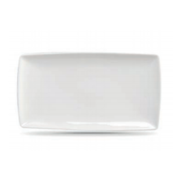 Assiette rectangulaire blanche 14x10.5" de Vitrex Crown