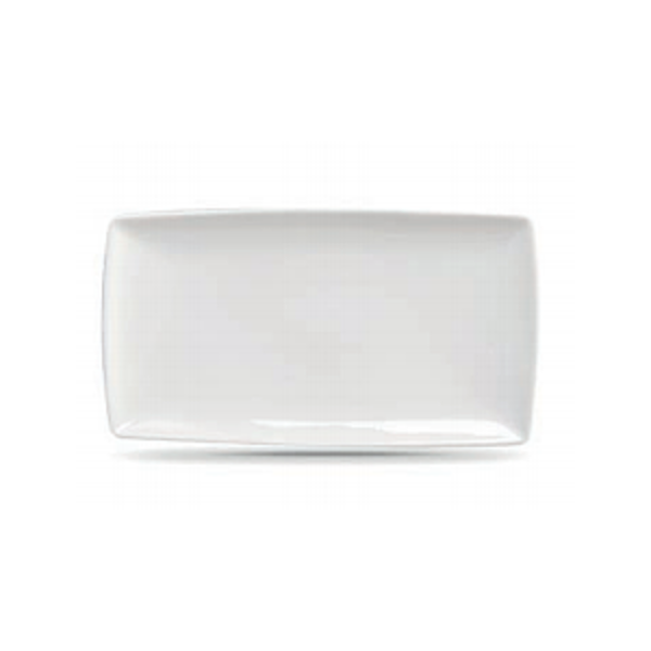 Assiette rectangulaire blanche 9.5x5.25" de Vitrex Crown
