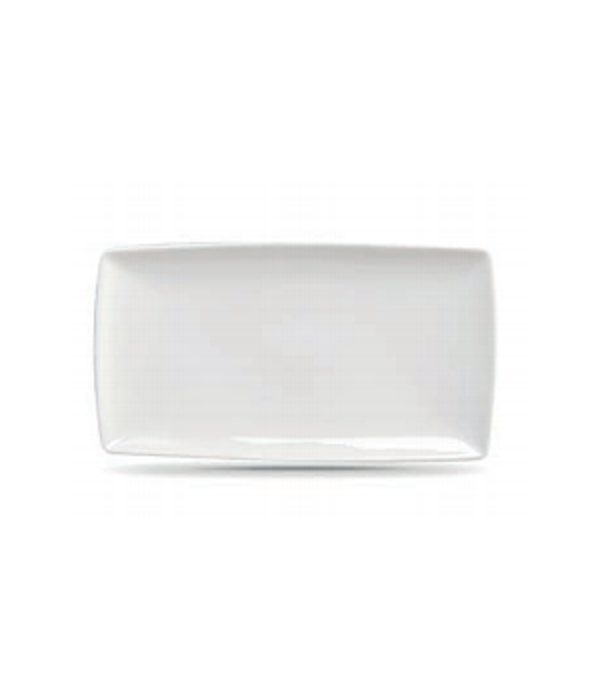 Vitrex Crown 9.5x5.25" Rectangular White Plate