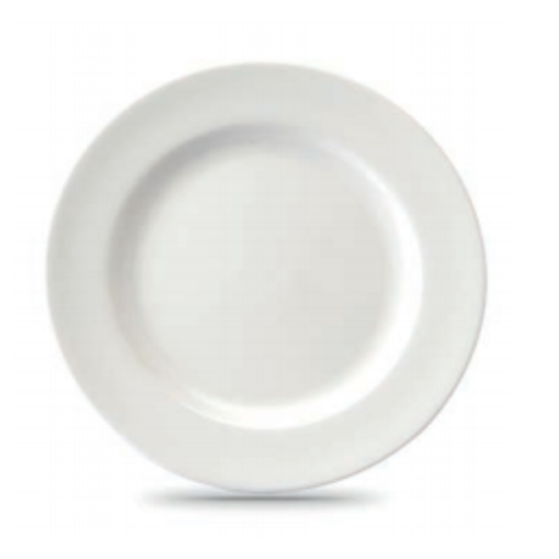 Vitrex Crown 10.5" White Round Plate