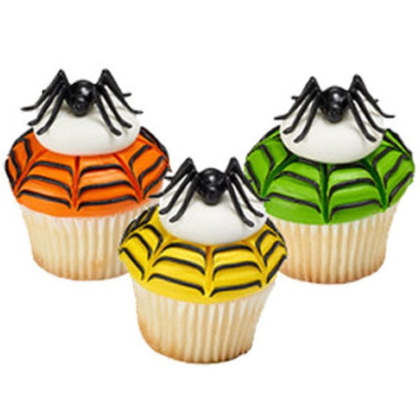 Vincent Sélection Cupcake Topper "Small Spiders 3D"