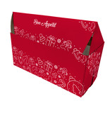 Vincent Sélection Vincent Selection Red Printed Log Box with window 6"x6"x15"