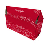 Vincent Sélection Vincent Selection Red Printed Log Box with window 6"x6"x15"