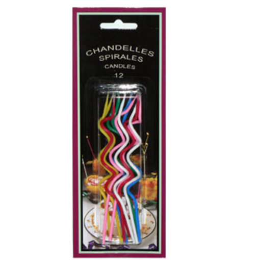 Vincent Sélection Chandelles spirales de couleurs assorties de Vincent Sélection