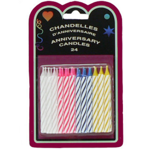 Vincent Sélection Chandelles d'anniversaire Twist, pack de 24, de Vincent Sélection