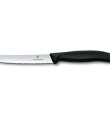 Victorinox Couteau dentelée avec bout rond 11 cm manche noir de Victorinox