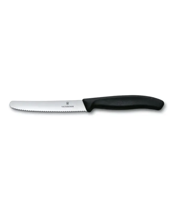 Victorinox Victorinox 11 cm Swiss Classic Tomato and Table Knife - Black Handle