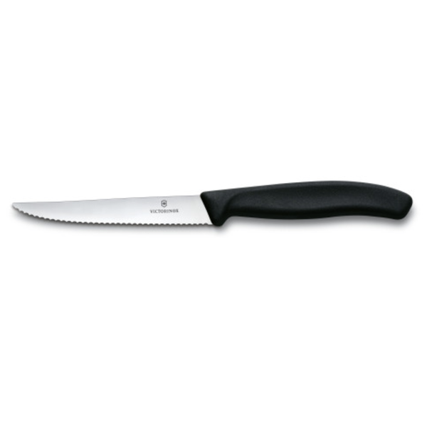 Couteau à steak Swiss Classic manche noir 10cm de Victorinox