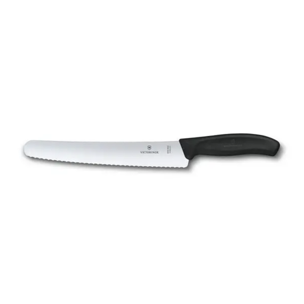 Victorinox Swiss Classic Bread and Pastry Knife 22cm - Black Handle