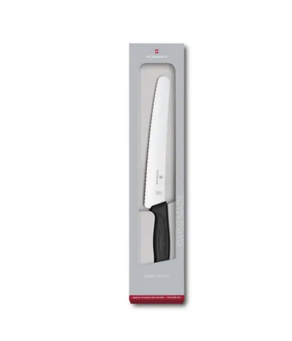 Victorinox Couteau à pain/pâtisserie 22cm Classic manche noir de Victorinox