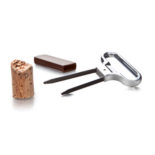 Vacu Vin Two Stainless Steel Cork Puller For Brittle/Damaged Corks