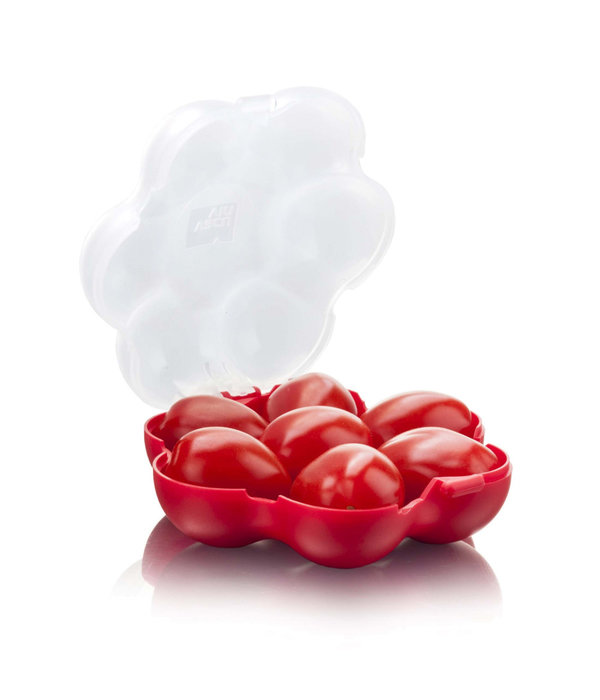 Tomorrow's Kitchen Cherry or Grape Tomato Case, 7 Cavity Red