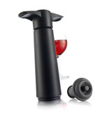 Vacu Vin Vacuum Wine Saver Pump with 1 Stopper, Black