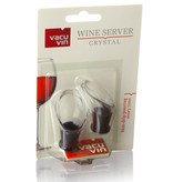 Vacu Vin Crystal Wine Server Bottle Pourer, Set of 2 Black