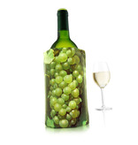 Vacu Vin Active No-Ice Wine Cooler Jacket, Green Grapes Design