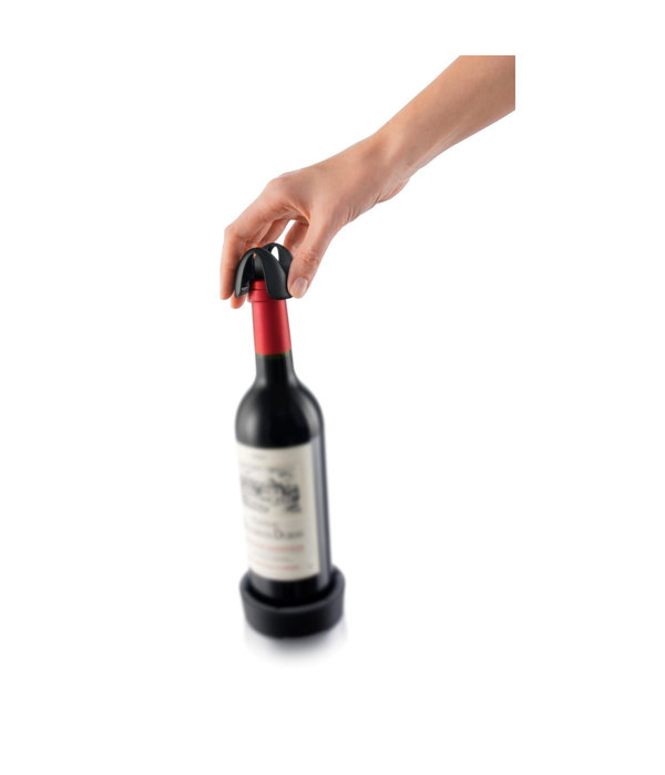 Coupe-capsules noir pour bouteilles de vin de Vacu Vin