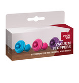 Vacu Vin Wine Saver Extra Stoppers, Set of 3 Colors